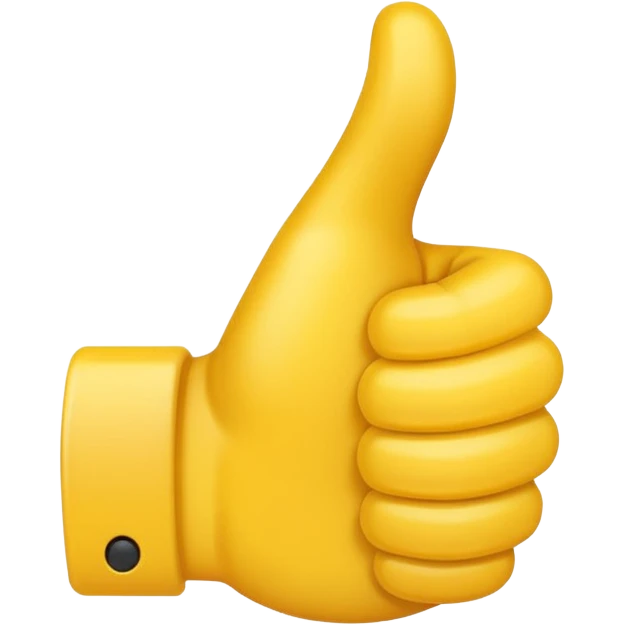 thumbs up emoji, positive and bold emoji