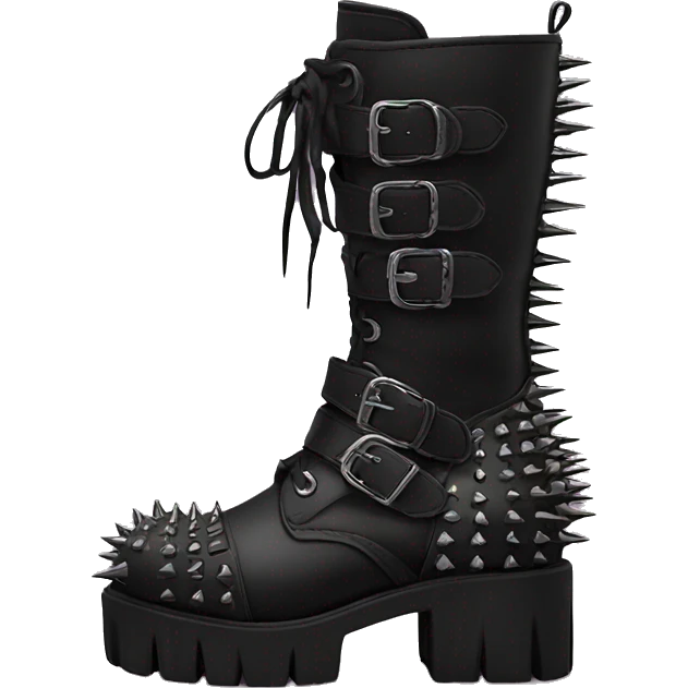 platform boots gothic with spikes emoji
