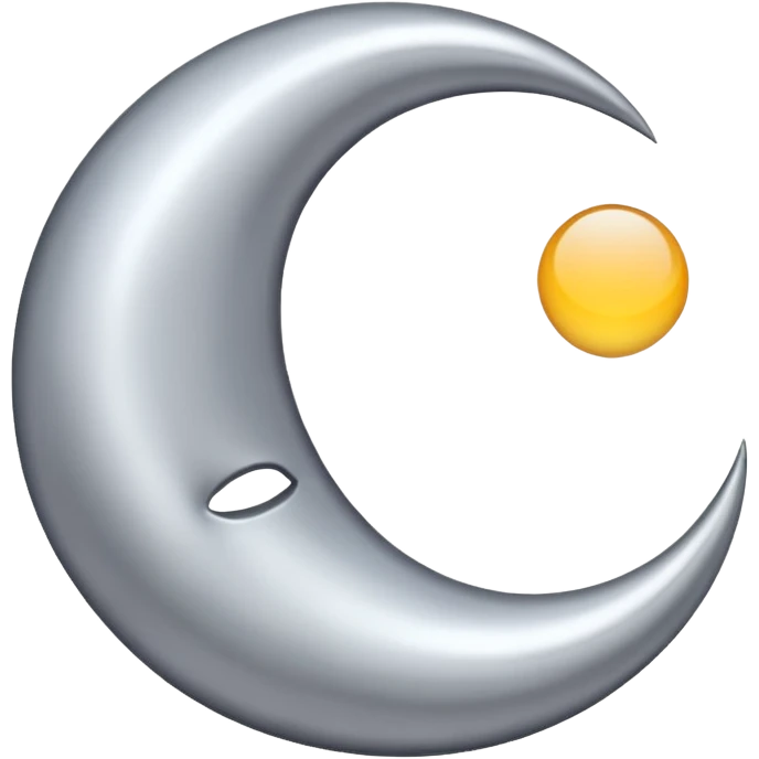 Crescent moon emoji