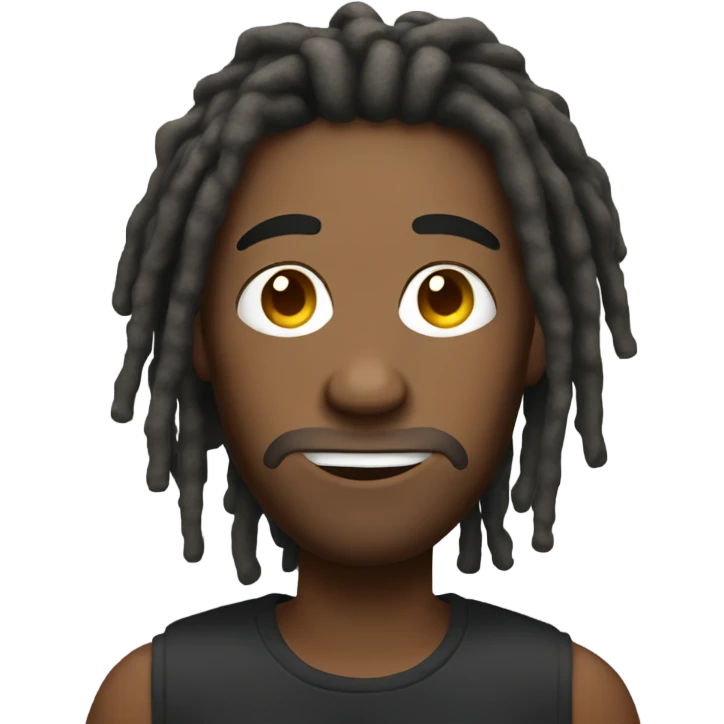 Guy with dreads emoji