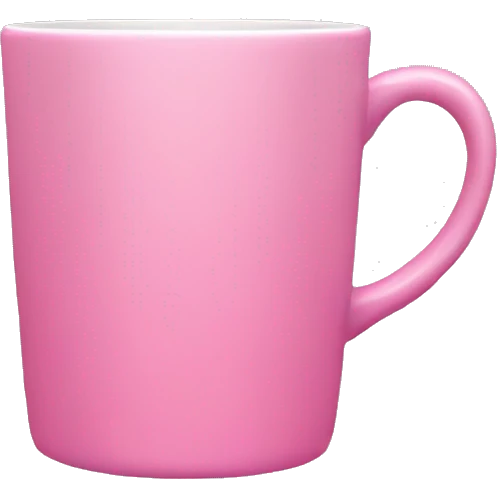 Single pink mug emoji