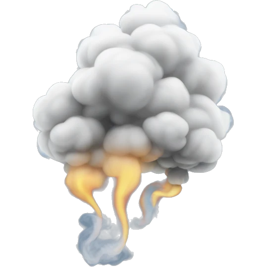 smoke in the air emoji