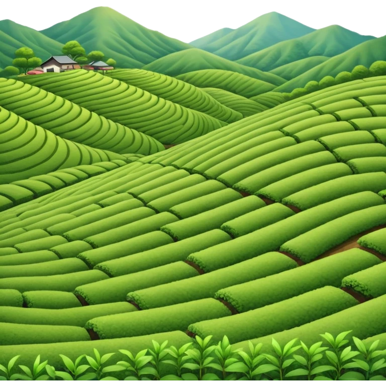green tea farm emoji
