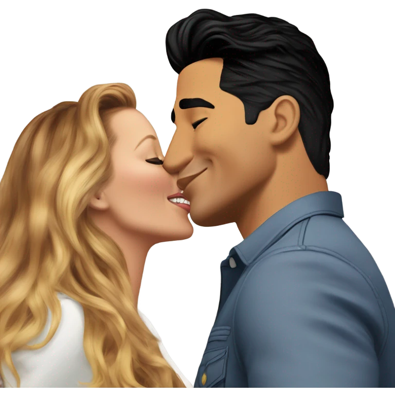 Mario Lopez kissing Blake lively emoji