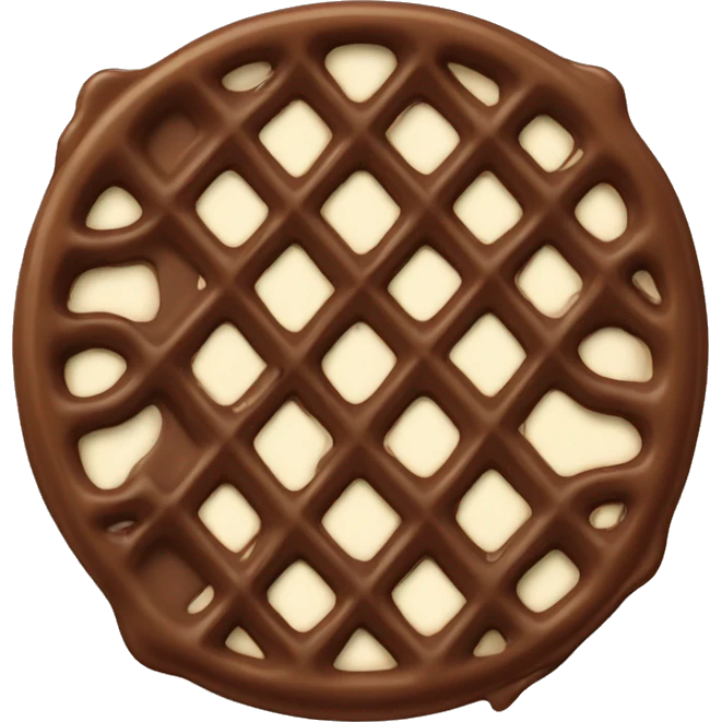 chocolate waffle emoji
