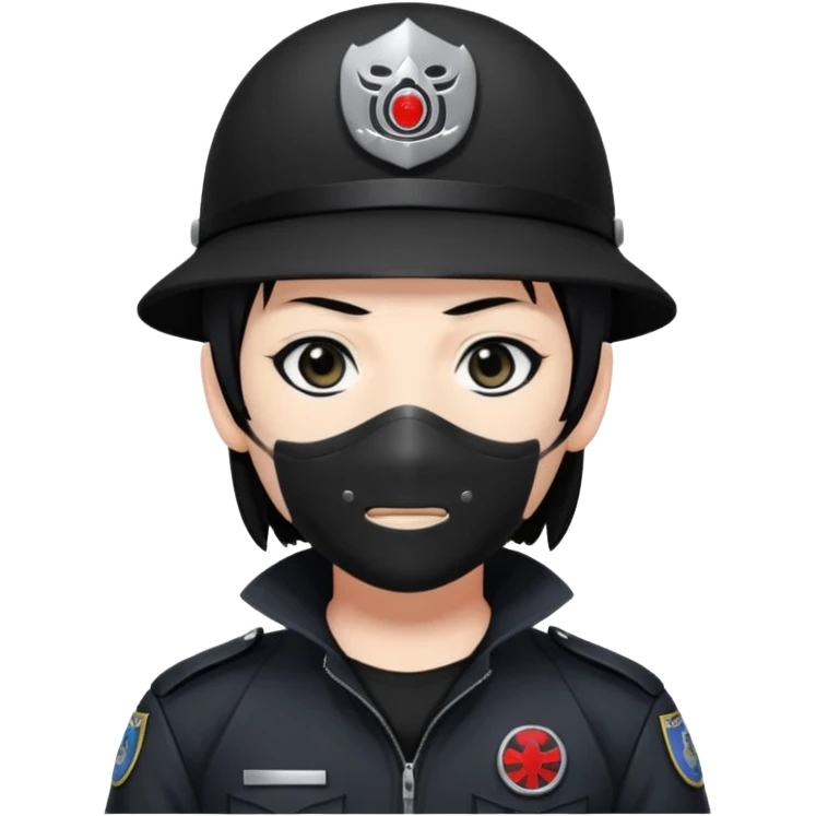 Itachi anbu black cop face mask emoji