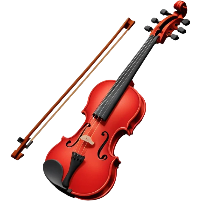 red violin emoji