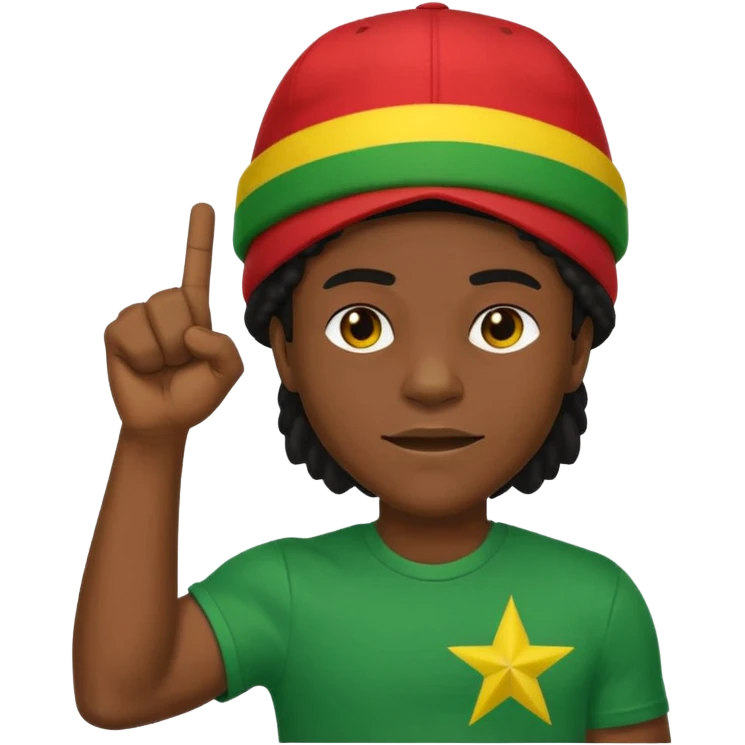Emoji sticker of reggae vibes and frequency that says Big Up Anthony B! in bold reggae font 💥🔥✊🏾 emoji