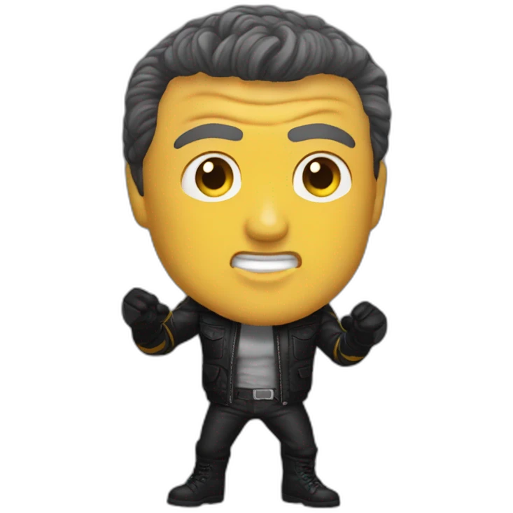 Silvester stallone rocky penarol black yellow emoji