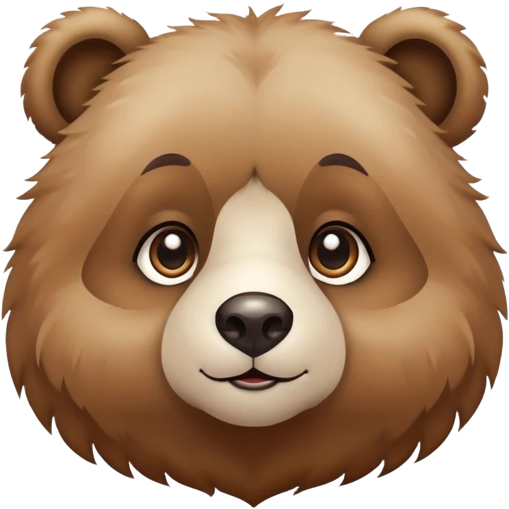 Cute bear cub with big eyes emoji