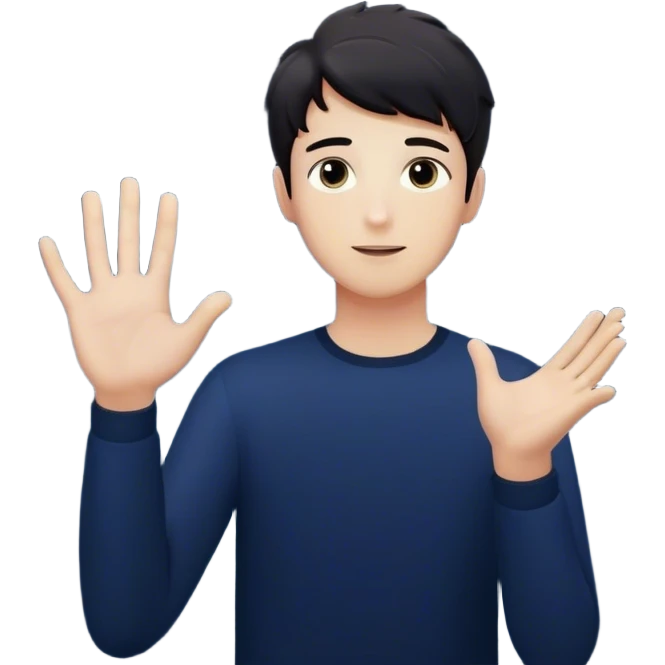 Each particle his universe. He reaches out with hand', touching one, knowing that everything he does stays in this space forever. universe around him. A young man in a vast, dark starry universe, surrounded by floating particles of light space.  emoji