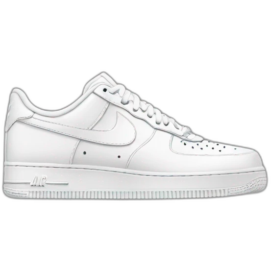 Nike air force 1 white emoji