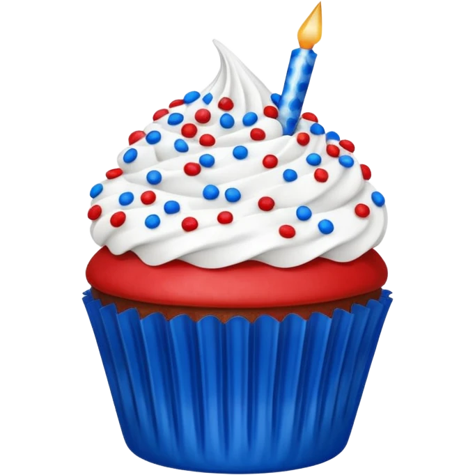 4th of july cupcake emoji