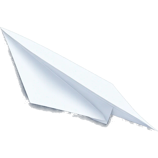 indigo paper plane emoji