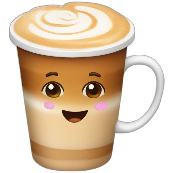 Latte coffee m emoji