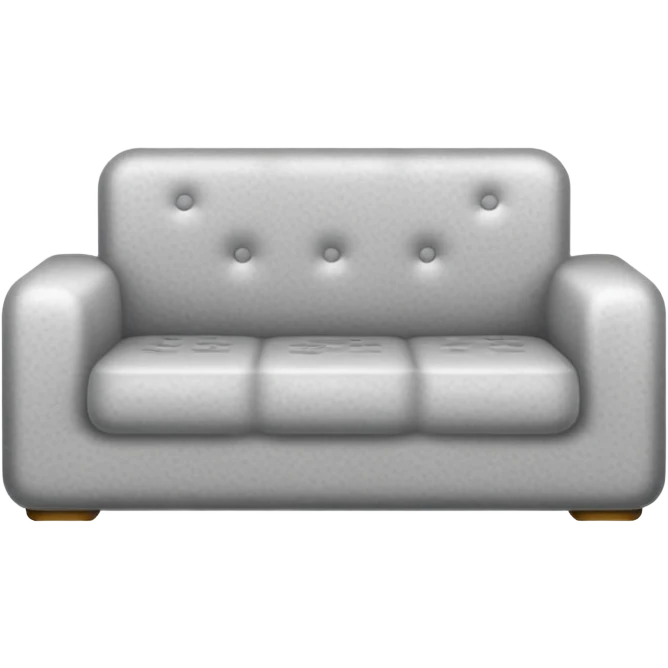 sofa foam block, realistic texture, simplified emoji