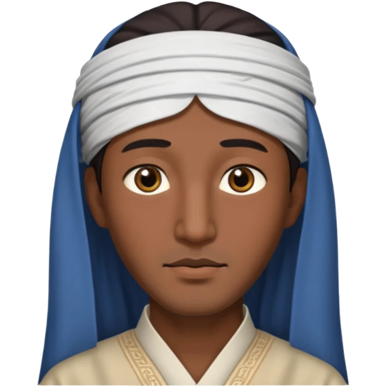 한국 사람인데 얼굴이 길고 아랍상에 피부톤이 까만 남자 emoji