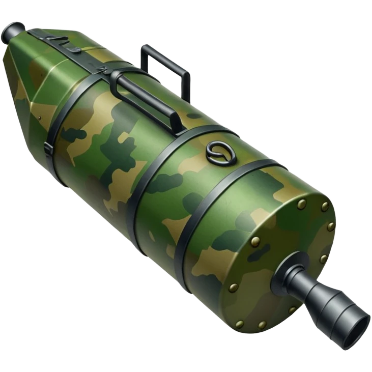 generate a realistic green elongated anti-tank mine that can be carried by a drone emoji