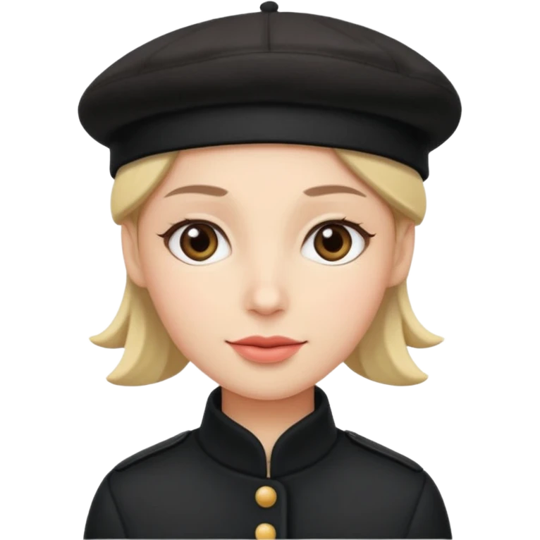 beret black winter emoji