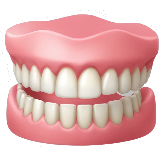 Complete denture for teeth emoji