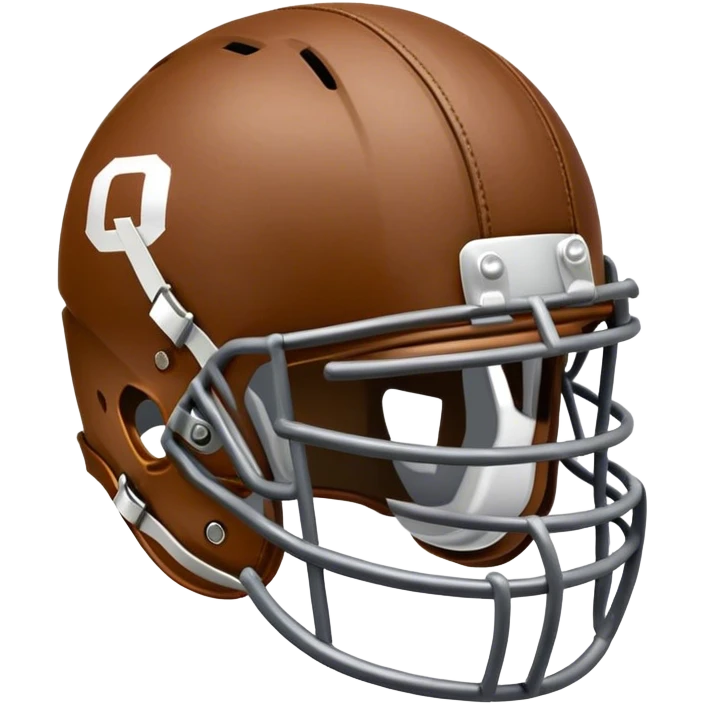 leather helmet college football quarterback emoji