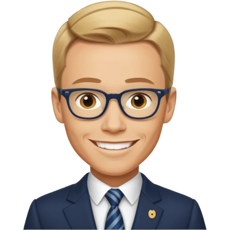 realistic Alexander Stubb, ruler of Finland emoji