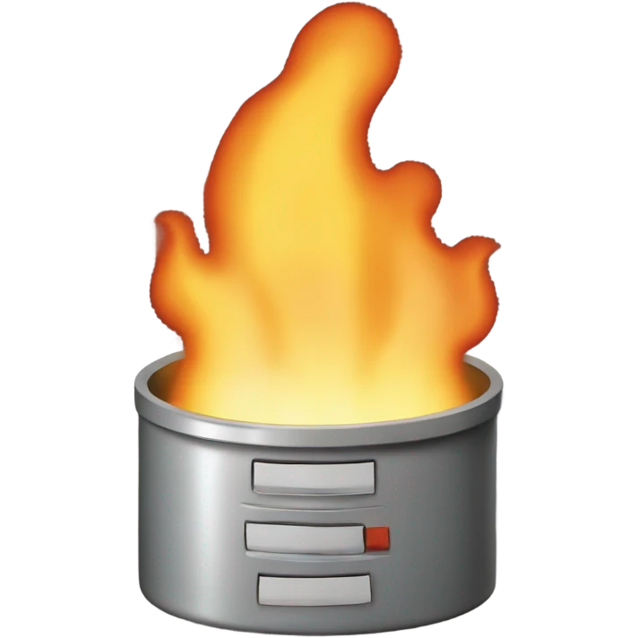 Database on fire emoji