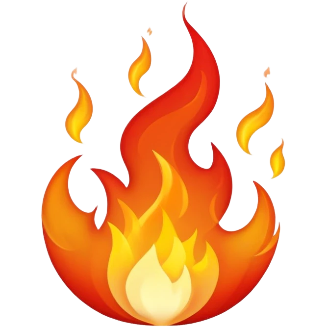 Fire aesthetic  emoji