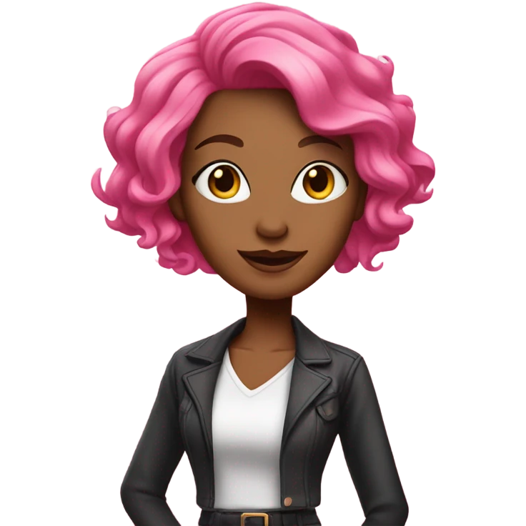 Pink lady emoji