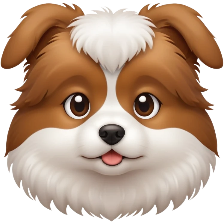 Cute little dog that just woke up emoji