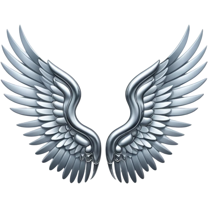 sorayama wings mechanical glowing emoji