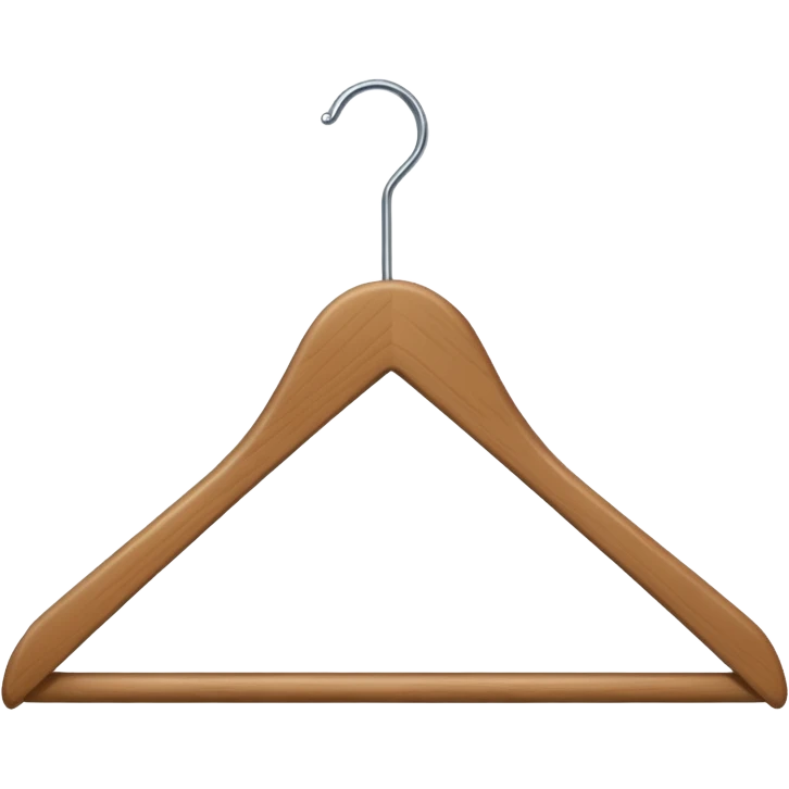 Hanger emoji full wooden and 30°angle emoji
