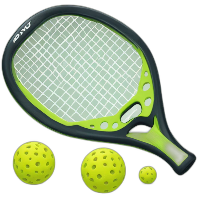 Pickleball racket no balls emoji