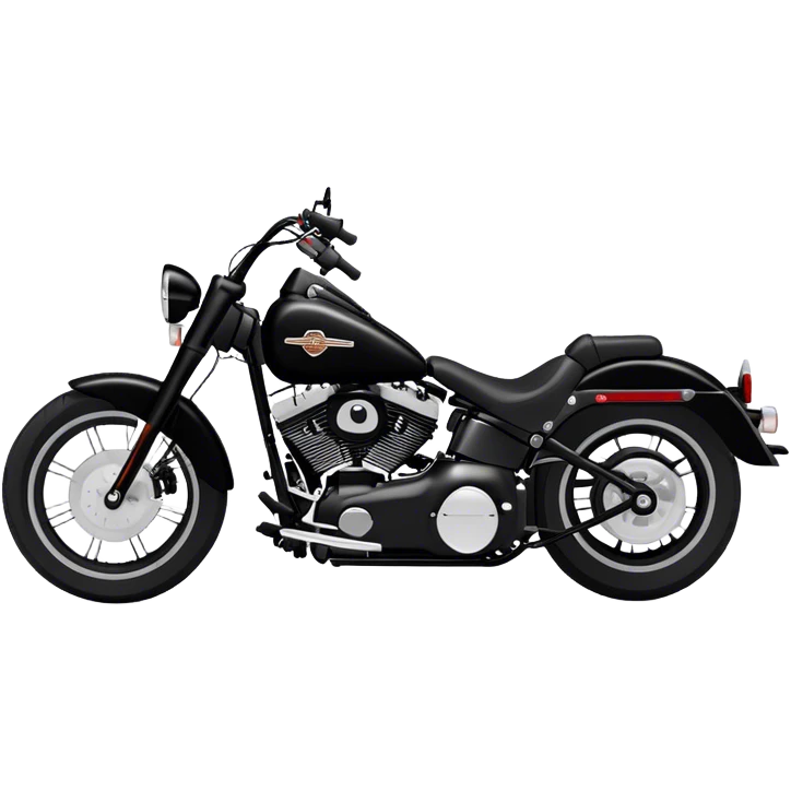 Harley-Davidson Cruiser - Harley-Davidson Softail (Model Year: 2021) (Iconic colour: Black) emoji