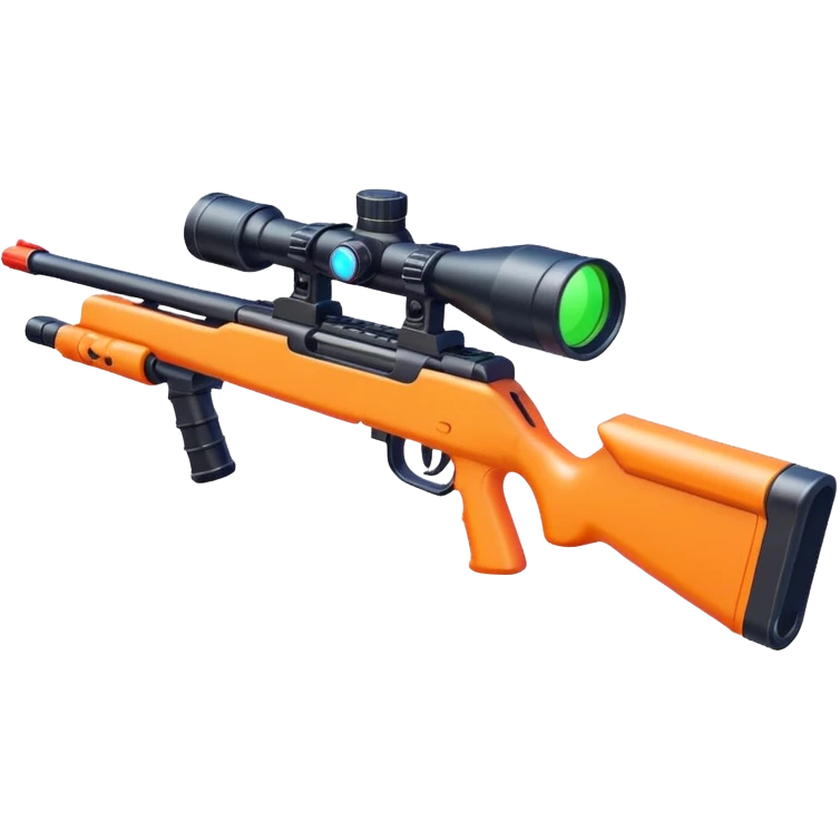 colorful plastic toy sniper rifle emoji