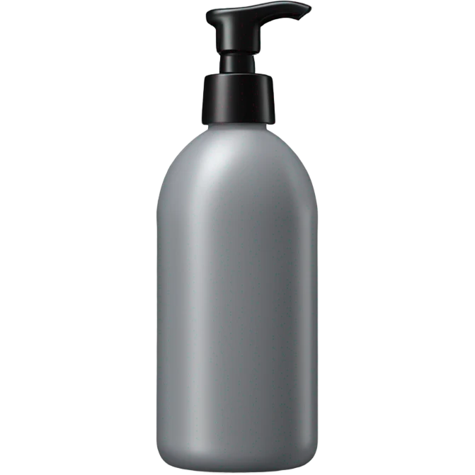 body wash in tall grey bottle that’s skinny in the middle only with black lid emoji