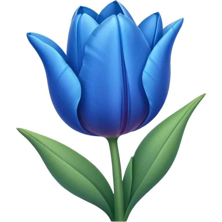 Tulip blue emoji