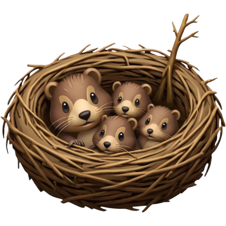 beaver nest emoji