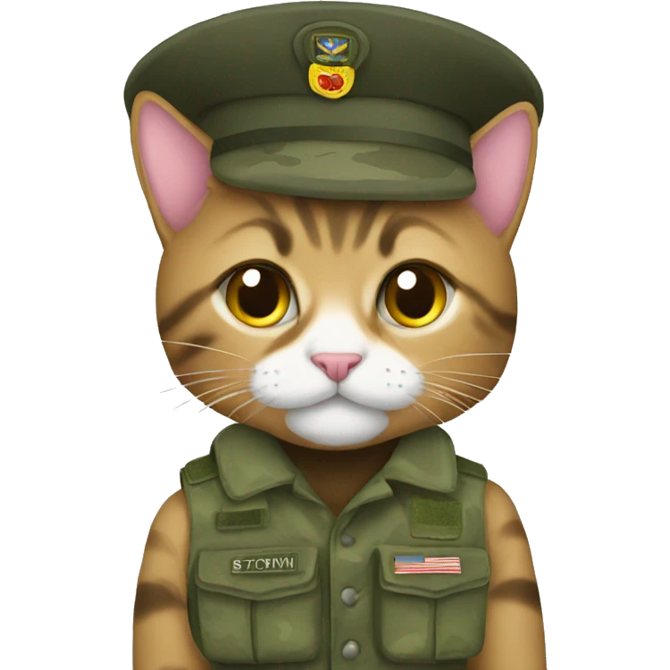 army kitty emoji