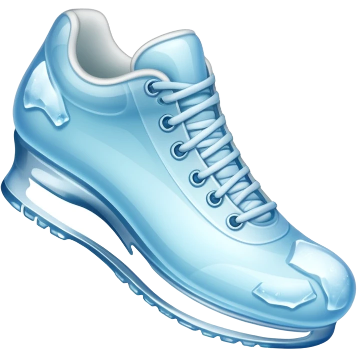 shoe made of ice emoji