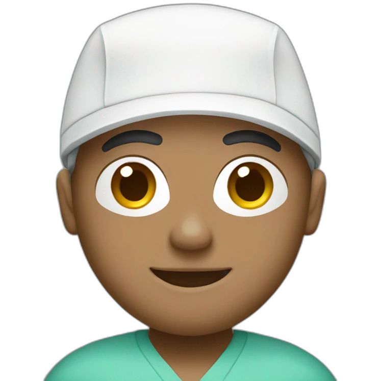 Surgeon white cap emoji