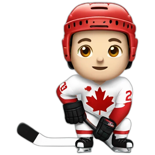 Canadian hockey player emoji
