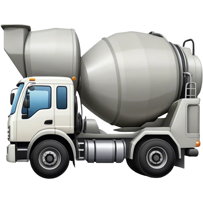 Concrete mixer truck emoji