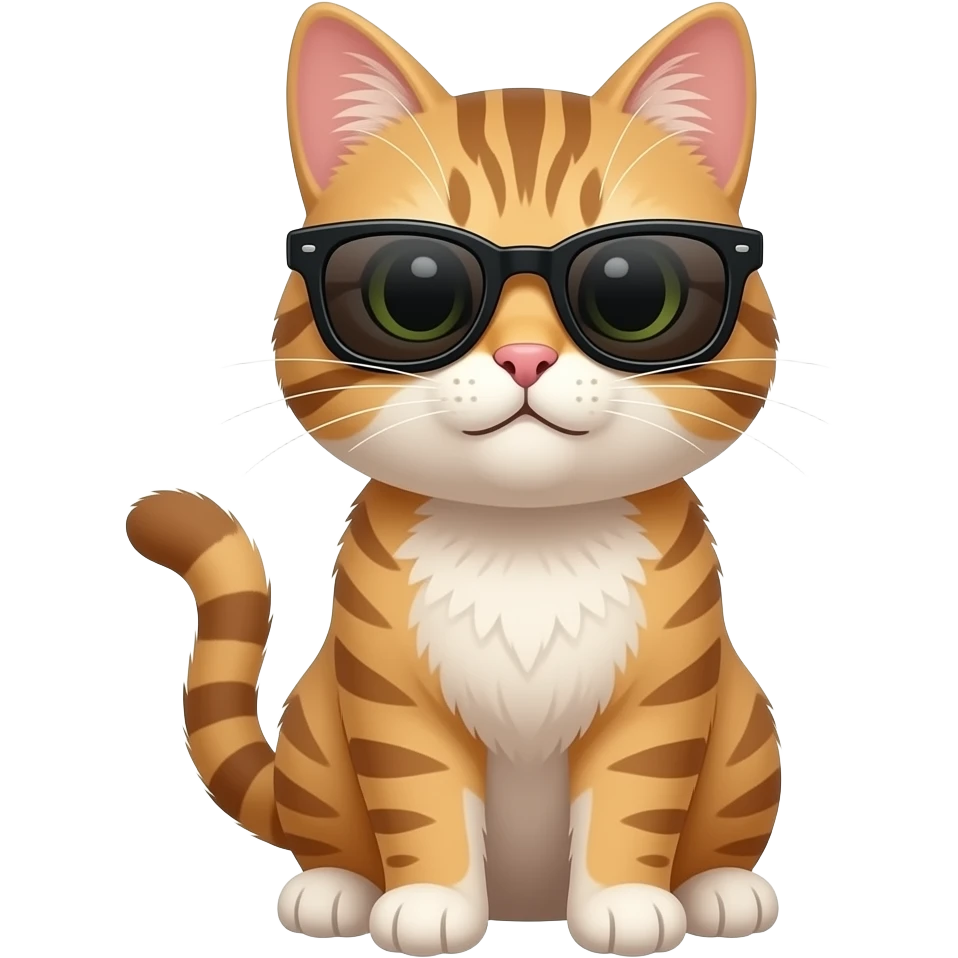 Cat wearing sunglasses emoji