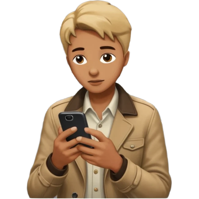 Rider with phone,Metro Riders, inside metro train, no transparent, with background,full image , negative transparent, positive background. emoji