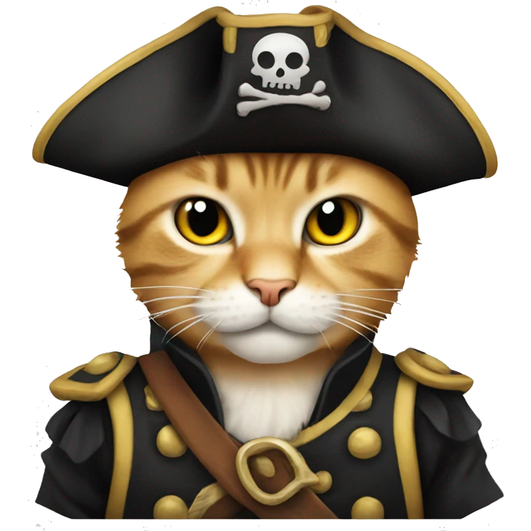 A pirate cat emoji