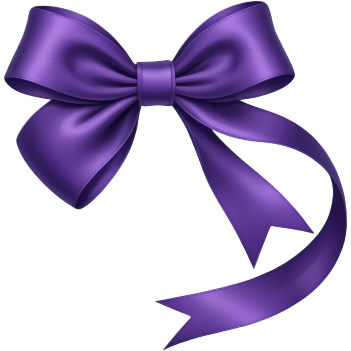 dark purple ribbon emoji