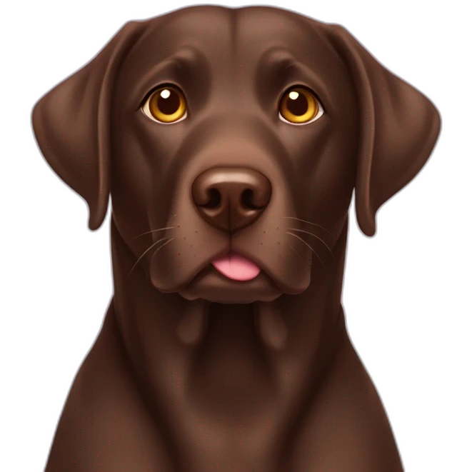 chocolate-lab-with-heart-eyes emoji
