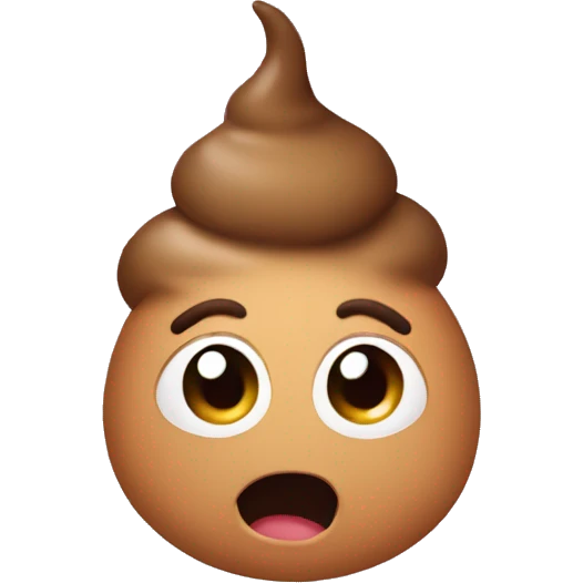 Cute little poop emoji