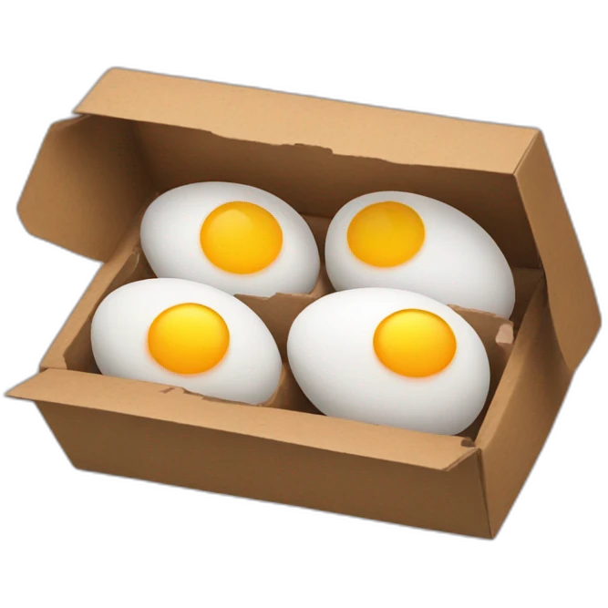6 eggs box emoji